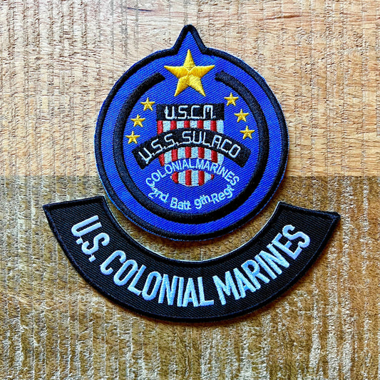 Aliens USCM Embroidered Crew Patches Iron On Sew Badge DIY Prop USS Sulaco Ellen Ripley Weyland Yutani Hudson Private Vasquez Al Apone Hicks