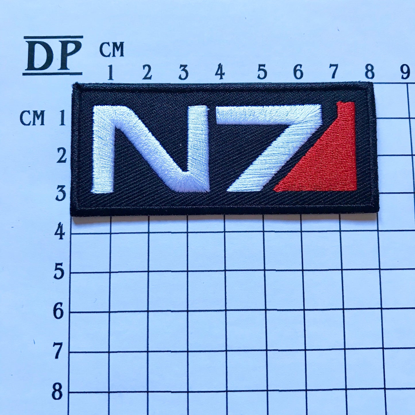 Mass Effect Patch N7 Armour Inspired Embroidered Sew On Iron On Patch Badge Parche DIY Costume Shepard Commander Ryder Demogorgon Patches DP