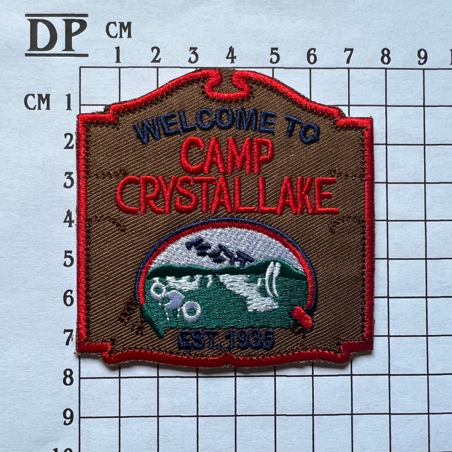 Friday The 13th Camp Crystal Lake Inspired Embroidered Sew On Iron On Patch Badge Parche DIY Costume - Demogorgon Patches - DP