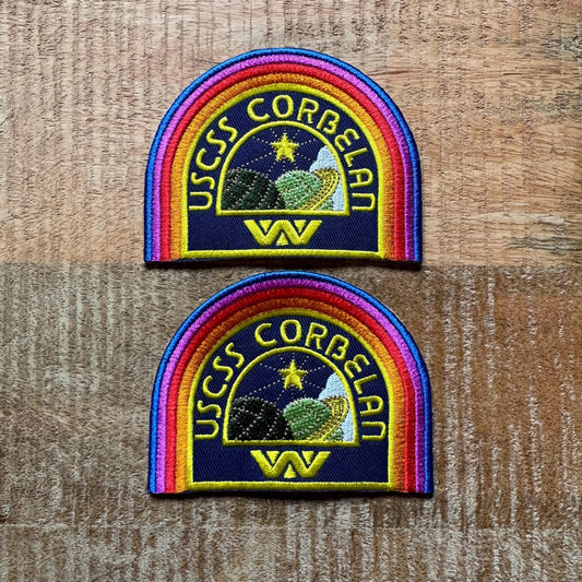 Alien Romulus Uniform Shoulder Patch USCSS Corbelan Weyland Shirt Crew Embroidered Iron On Sew Badge DIY Tyler Kay Andy Rain Carradine Prop