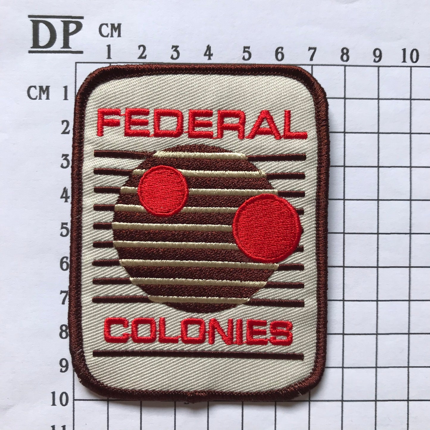 Total Recall Federal Colonies Uniform Embroidered Patch Sew On Iron On Badge Parche DIY Costume Carl Hauser Lori Quaid Demogorgon Patches DP