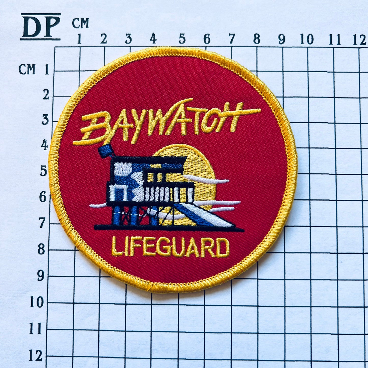 Bay Watch Life Guard Uniform Embroidered Sew On Iron On Patch Badge Parche DIY Costume Baywatch Lifeguard - Demogorgon Patches DP