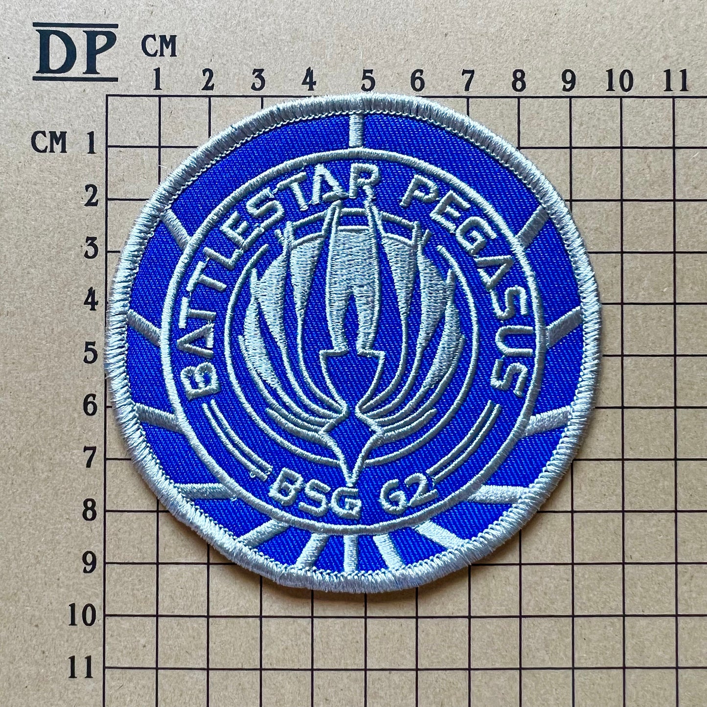 Battlestar Galactica Pegasus BSG 62 Uniform Embroidered Patch Iron On Sew Badge DIY TV Helena Cain Barry Garner Costume Prop Trs Kara Thrace