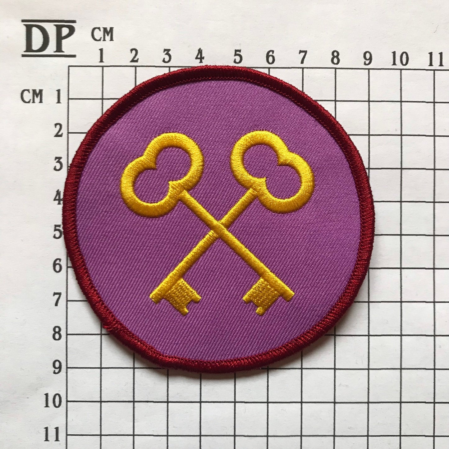 The Grand Budapest Hotel The Society of the Crossed Keys Patch Embroidered Sew On Iron On Badge DIY Costume Wes Anderson Zero Moustafa - DP