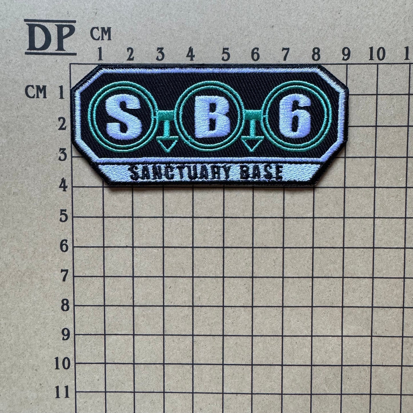 The Doctor Who Sanctuary Base Six SB6 Uniform Embroidered Patch Iron On Sew Badge DIY Prop Space Suit David Tennant Tenth Costume Krop Tor 6