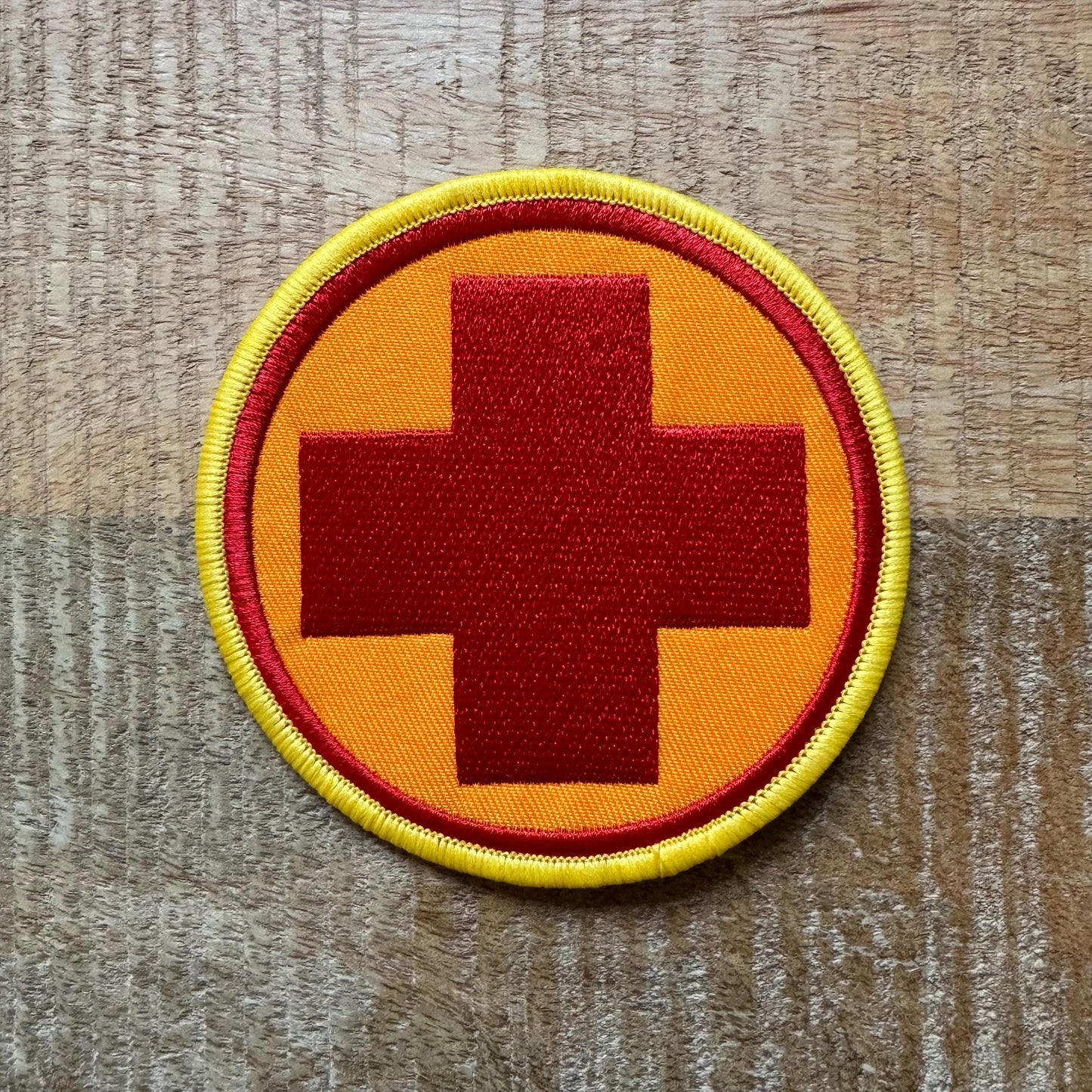 Team Fortress 2 Medic Mr Ludwig Uniform Embroidered Patch Iron On Sew Badge DIY Prop Costume TF2 Doctor Assisted Homicide Red Blu Koth Game