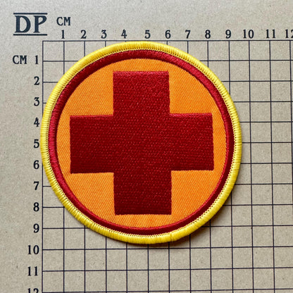 Team Fortress 2 Medic Mr Ludwig Uniform Embroidered Patch Iron On Sew Badge DIY Prop Costume TF2 Doctor Assisted Homicide Red Blu Koth Game