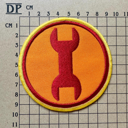 Team Fortress 2 Engineer Dell Conagher Uniform Embroidered Patch Iron On Sew Badge DIY Prop Costume TF2 Defense Blu Koth Game