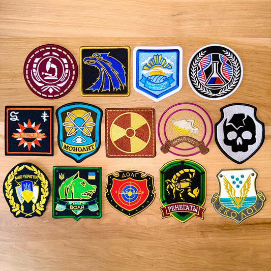 STALKER Game Factions Set Embroidered Patch Iron On Sew Uniform Badge DIY Prop S.t.a.l.k.e.r. 2 Loners Monolith Bandits ISG Duty Renegades