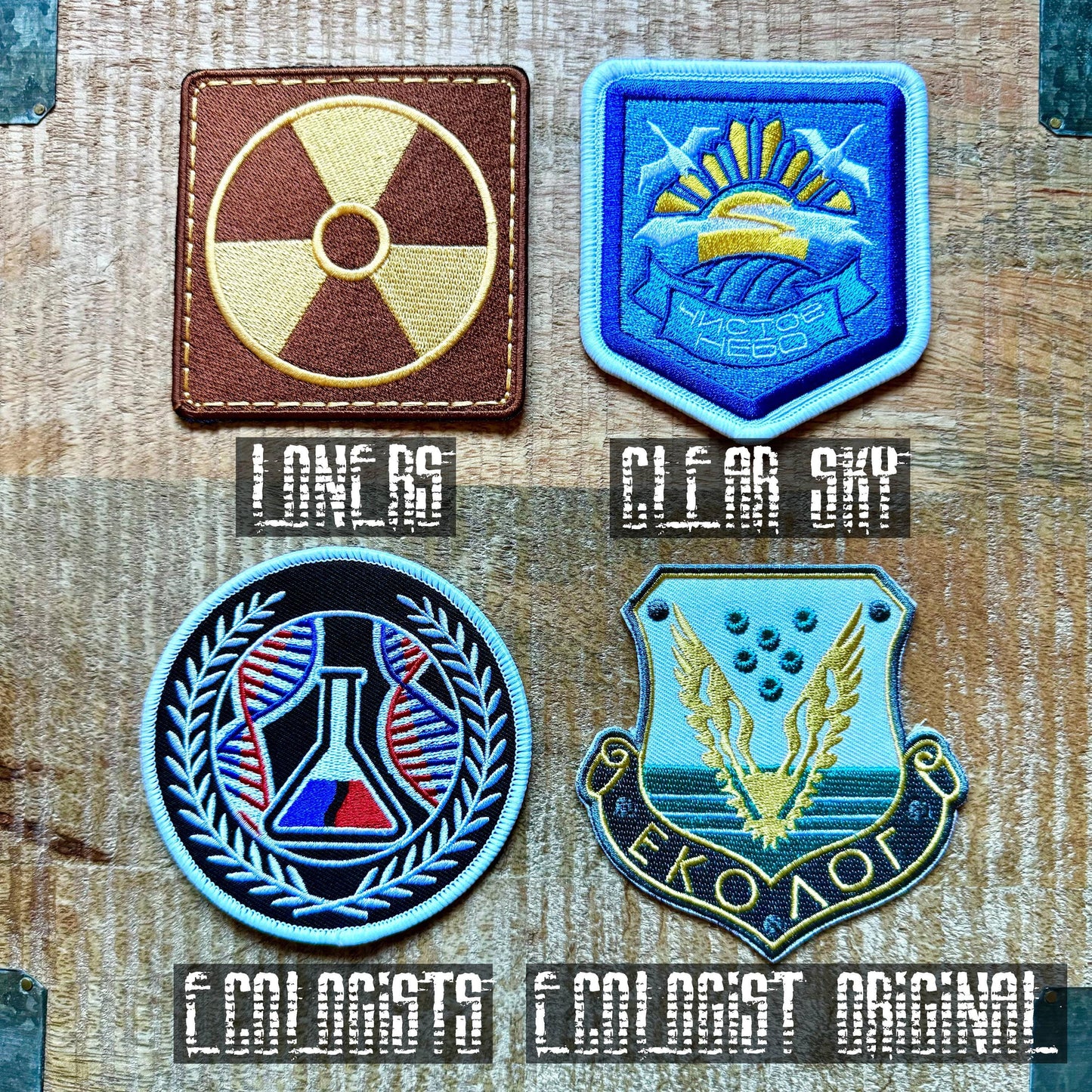STALKER Game Factions Set Embroidered Patch Iron On Sew Uniform Badge DIY Prop S.t.a.l.k.e.r. 2 Loners Monolith Bandits ISG Duty Renegades