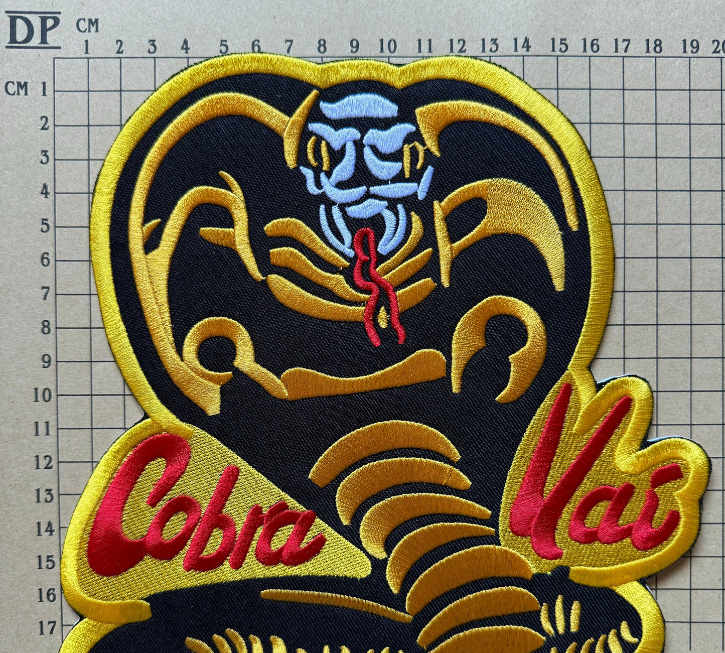 Karate Kid Cobra Kai Back Big Dojo Complete Uniform Embroidered Patch Iron On Sew Badge Prop Johnny Lawrence Strike First Hard No Mercy DIY