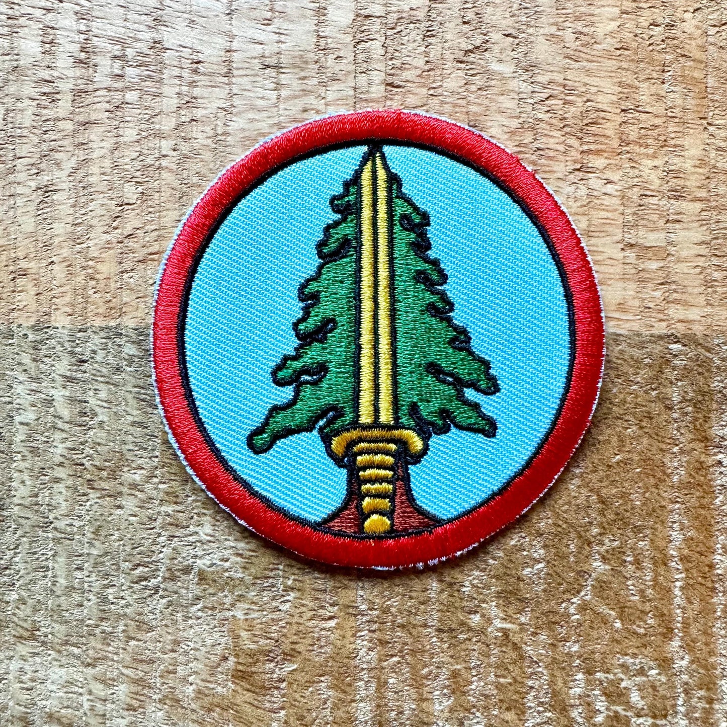 Twin Peaks Bookhouse Boys Club Embroidered Iron On Sew Patch Badge DIY Prop Costume Citizens Brigade Dale Cooper Sheriff Sword Department
