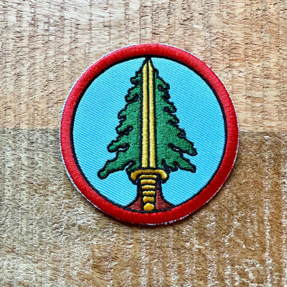 Twin Peaks Bookhouse Boys Club Embroidered Iron On Sew Patch Badge DIY Prop Costume Citizens Brigade Dale Cooper Sheriff Sword Department