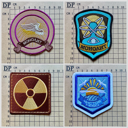 STALKER Game Factions Set Embroidered Patch Iron On Sew Uniform Badge DIY Prop S.t.a.l.k.e.r. 2 Loners Monolith Bandits ISG Duty Renegades