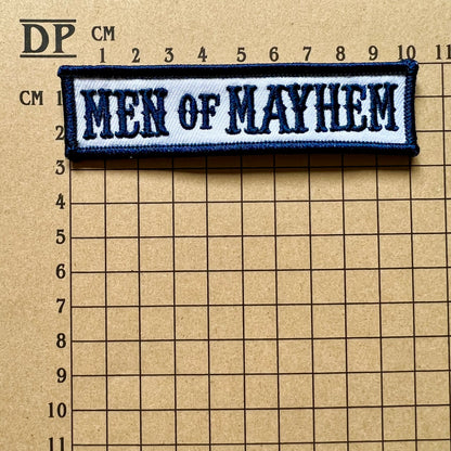 Sons Of Anarchy Jax Teller Leather Vest Embroidered Patches Set Iron On Sew Badge DIY Prop Costume Uniform Samcro SOA Men Of Mayhem MC Opie