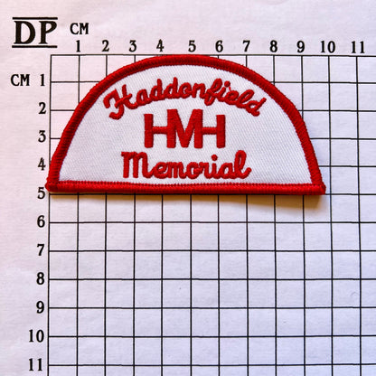 Halloween 2 Haddonfield Memorial Hospital Uniform Budd Jimmy Patch Embroidered Iron On Sew Badge DIY Prop Michael Myers Movie John Carpenter