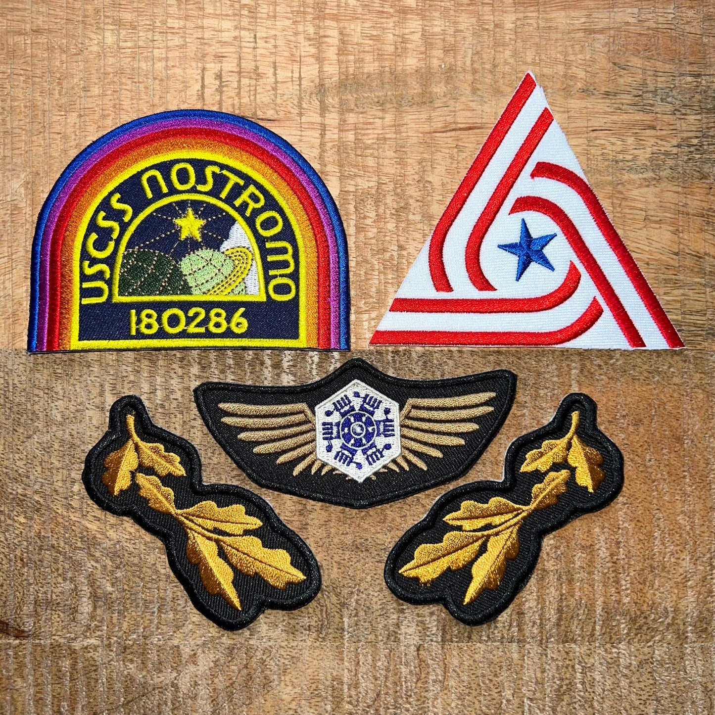 Alien Samuel Brett Uniform & Hat Patches USCSS Nostromo Embroidered Iron On Sew Patch Badge Trucker Cap DIY Prop Costume Ripley Isolation