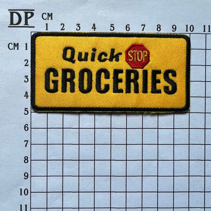 Clerks III Quick Stop Groceries Uniform Front Patch Embroidered Sew On Iron On Badge DIY Prop Costume  Kevin Smith II 2 3 Demogorgon Patches