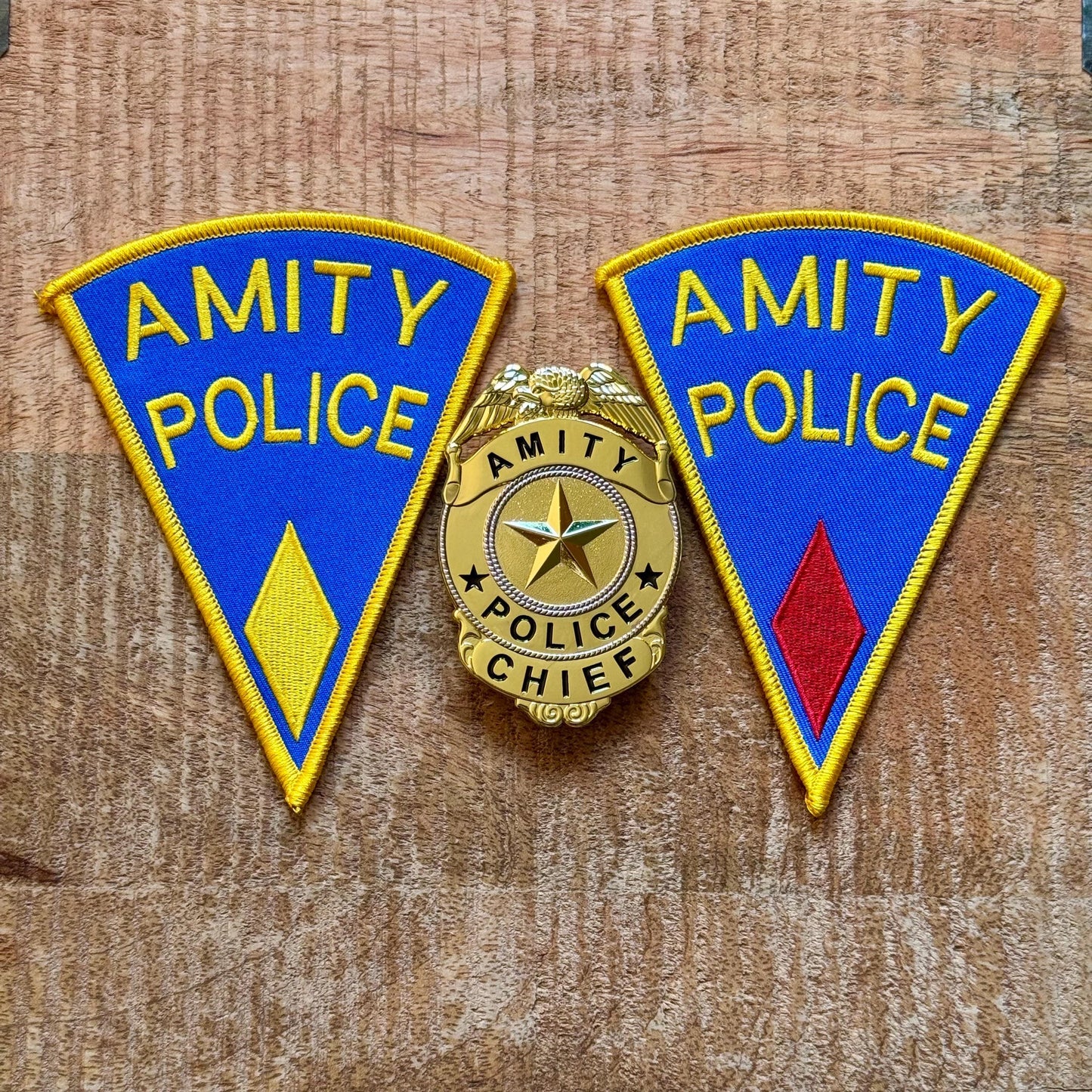 Jaws Amity Police Chief Martin Brody Embroidered Patch Iron On  Sew Badge DIY Prop Uniform Costume Quint White Shark Island Enamel Pin 2