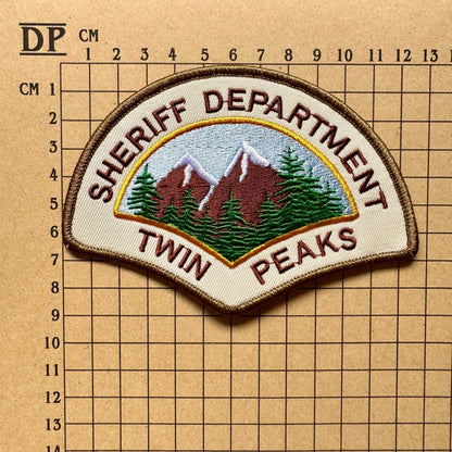 Twin Peaks Police Sheriff Department Full Set Embroidered Iron On Sew Patch And Badge 13 DIY Prop Dale Cooper Andy Brennan Hawk Harry Truman
