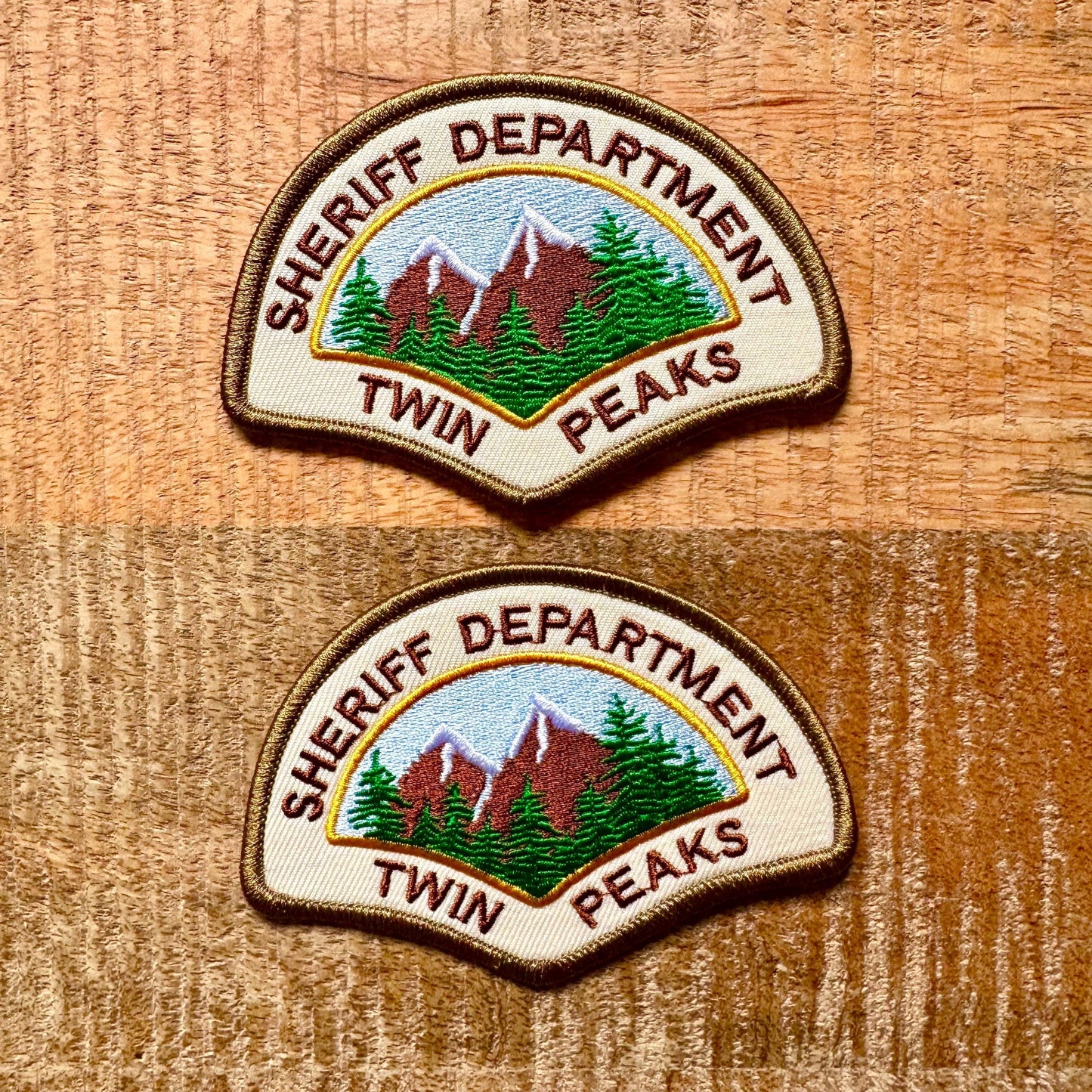Twin Peaks Police Sheriff Department Full Set Embroidered Iron On Sew Patch And Badge 13 DIY Prop Dale Cooper Andy Brennan Hawk Harry Truman