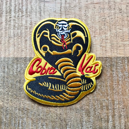 Cobra Kai Karate Kid Miyagi Do Uniform Set Embroidered Iron On Sew Patch Badge Strike First Hard No Mercy DIY Prop Costume Johnny Lawrence