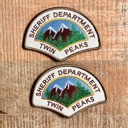 Twin Peaks Police Sheriff Department Full Set Embroidered Iron On Sew Patch And Badge 13 DIY Prop Dale Cooper Andy Brennan Hawk Harry Truman