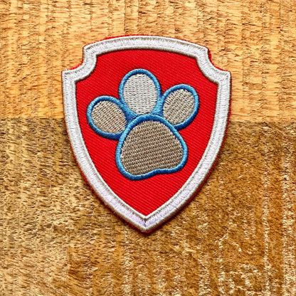 Paw Patrol Shields Embroidered Iron On Sew Patch Badge DIY Costume Prop Police Fire Pilot Kid Recycling Construction Water Rescue Jungle Bay