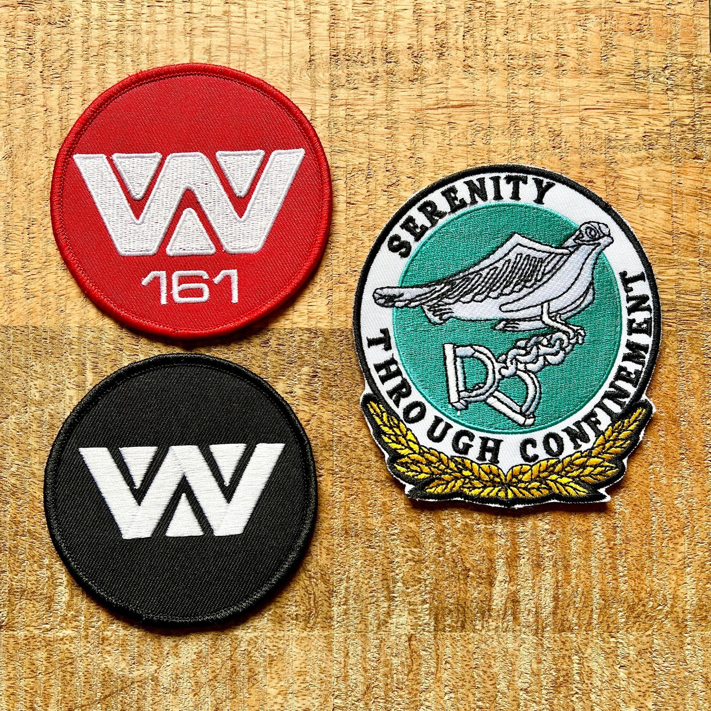 Alien 3 Ellen Ripley Serenity Through Confinement Embroidered Patches Iron On Sew Patch Badge DIY Prop Costume Uniform Set Inmates Aaron 85