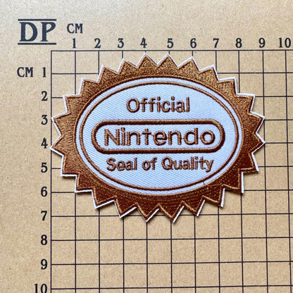 Nintendo Seal Of Quality Embroidered Patch Sew On Iron On Badge Parche DIY Costume Uniform Insignia Official Super Mario NES SNES N64 Retro