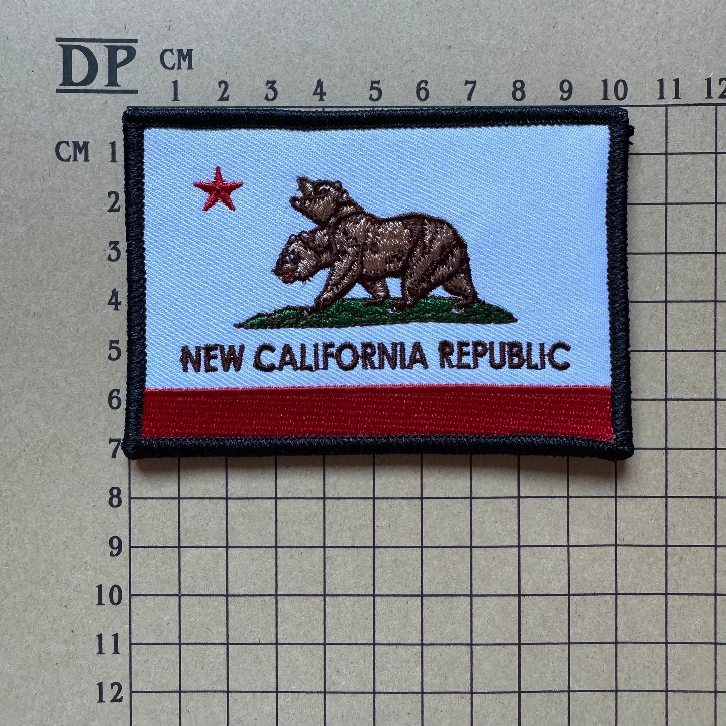 Fallout New California Republic Embroidered Patch Iron On Sew Sleeve Arm Badge DIY NCR Prop Costume FNV Tandi Mojave Trooper Rangers Uniform