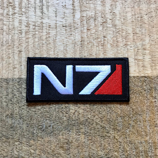 Mass Effect Patch N7 Armour Inspired Embroidered Sew On Iron On Patch Badge Parche DIY Costume Shepard Commander Ryder Demogorgon Patches DP