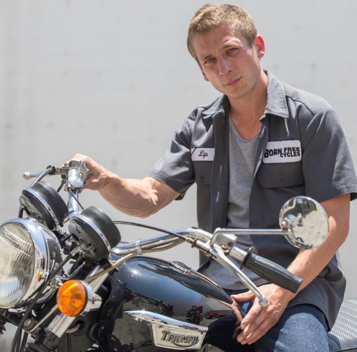 Shameless Lip Gallagher Born Free Cycles Embroidered Patch Iron On Sew On Badge DIY Prop Costume Motor Shop Frank Fiona Ian Debbie Liam Carl