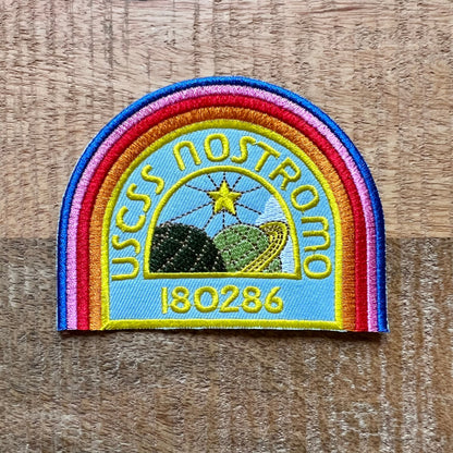 Alien Captain Arthur Dallas Golden Wings Uniform Patch USCSS Nostromo Embroidered Iron On Sew Patch Badge DIY Prop Costume Ripley Koblenz