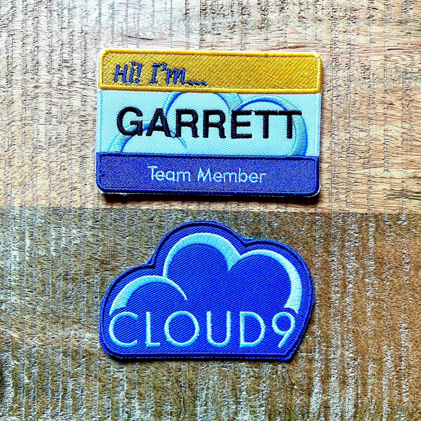 Superstore Cloud 9 Amy Jonah Name Uniform Costume Patch Embroidered Iron On Sew I’m Badge DIY Prop Team Member Cloud9 Sitcom Dina Glenn Bo