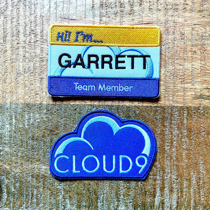 Superstore Cloud 9 Amy Jonah Name Uniform Costume Patch Embroidered Iron On Sew I’m Badge DIY Prop Team Member Cloud9 Sitcom Dina Glenn Bo