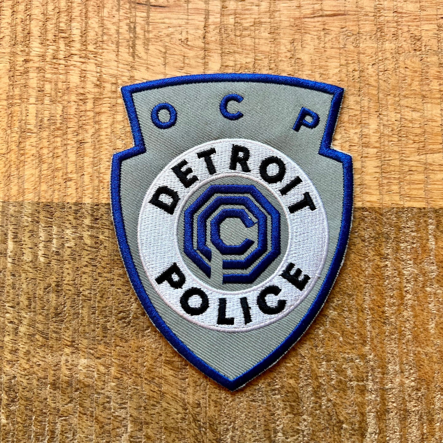 RoboCop Detroit Police Uniform Patch Embroidered Iron On Sew On Badge DIY Alex Murphy Anne Lewis Costume Prop Omni Consumer Products OCP 209