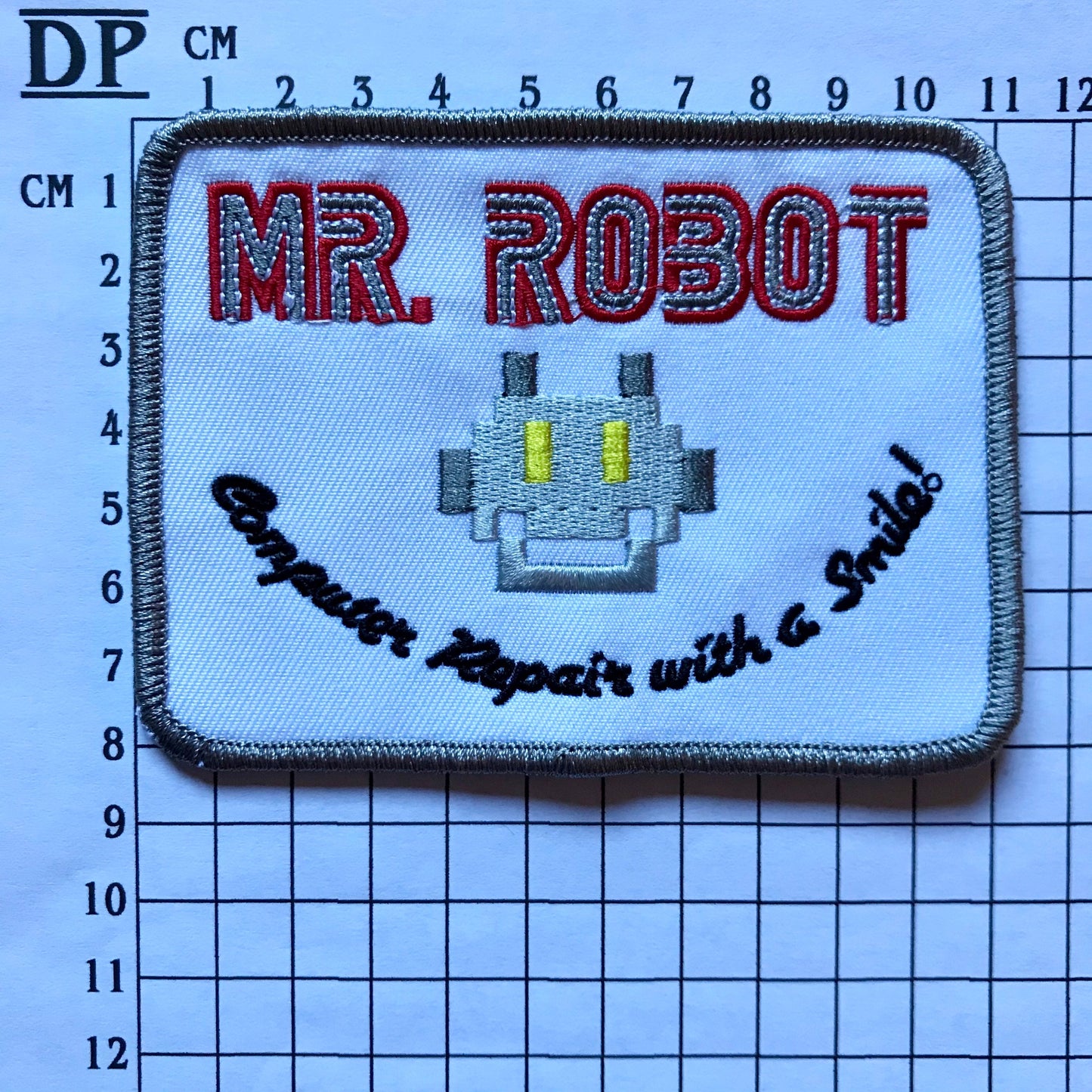 Mr Robot Elliot Edward Alderson Embroidered Sew On Iron On Patch Badge Parche DIY Costume Prop Fsociety Computer Repair With a Smile E-corp