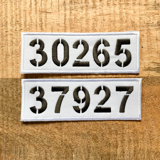 The Shawshank Redemption Inmate Number Patch Andy Dufresne & Red Embroidered Sew On Iron On Badge Parche DIY Costume  Demogorgon Patches DP