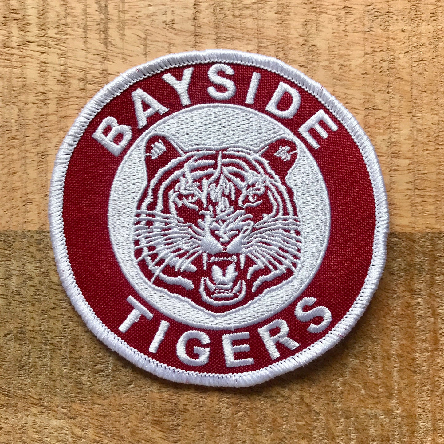 Saved By The Bell Bayside Tigers Uniform Patch Embroidered Iron On Sew On Badge DIY TV Show Costume Kelly AC Slater Lisa Screech Zack Jessie
