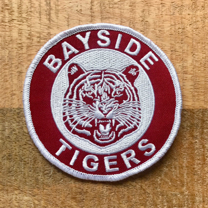 Saved By The Bell Bayside Tigers Uniform Patch Embroidered Iron On Sew On Badge DIY TV Show Costume Kelly AC Slater Lisa Screech Zack Jessie