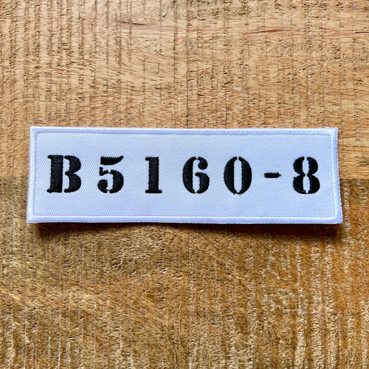 The Silence Of The Lambs Hannibal Lecter Inmate Number B5160-8 Patch Embroidered Iron On Sew Badge DIY Prop Costume Clarice Buffalo Bill Red