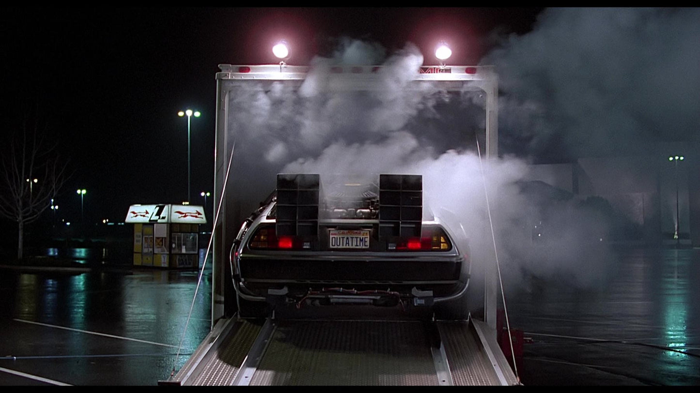 Back To The Future DeLorean License Plate Patch California Outatime Embroidered Sew On Iron On Badge Parche DIY Costume Demogorgon Patches