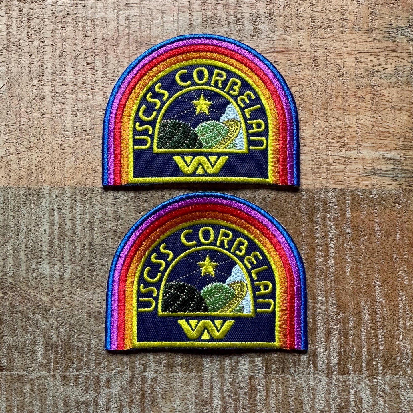 Alien Romulus Uniform Shoulder Patch USCSS Corbelan Weyland Shirt Crew Embroidered Iron On Sew Badge DIY Tyler Kay Andy Rain Carradine Prop