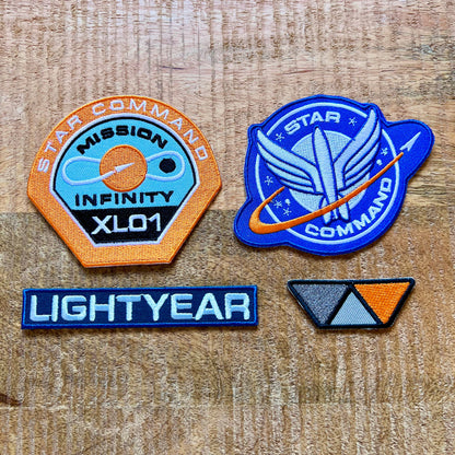 Lightyear Mission Infinity XL01 Uniform Embroidered Patch Iron On Sew Badge Star Command Prop DIY Buzz Alisha Izzy Hawthorne Cat Sox Zurg
