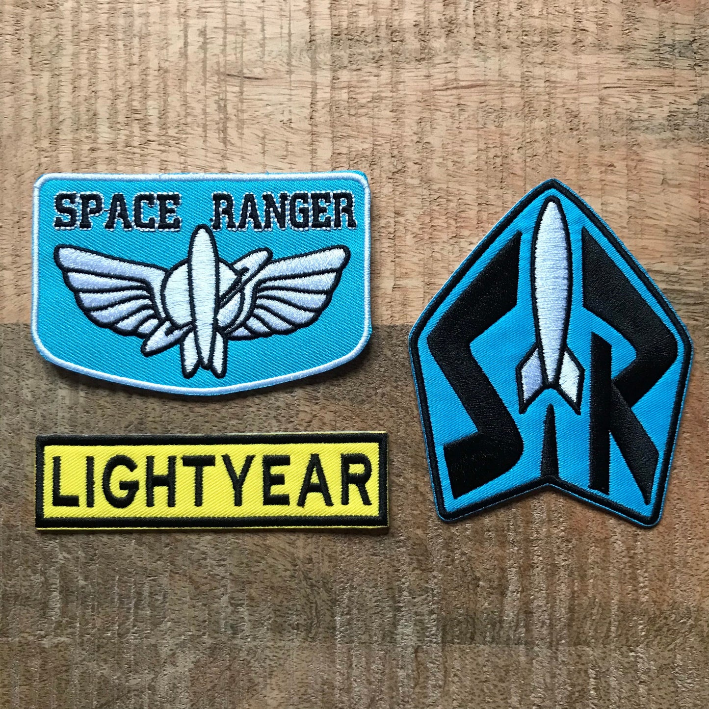 Toy Story Buzz Lightyear Space Suit Embroidered Patch Set Sew On Iron On Badge Space Ranger DIY Prop Costume Sheriff Woody Pixar Rex Zurg