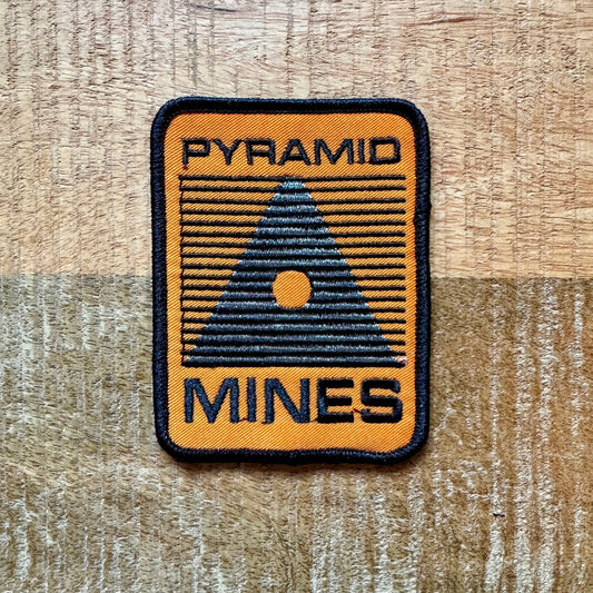 Total Recall Pyramid Mines Uniform Embroidered Patch Iron On Sew Badge DIY Prop Costume Carl Hauser Doug Quaid Federal Colonies Rekall Lori