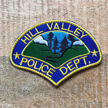 Back To The Future Hill Valley Police Embroidered Sew On Iron On Patch Badge Parche Regreso al futuro DIY Costume - Demogorgon Patches - DP