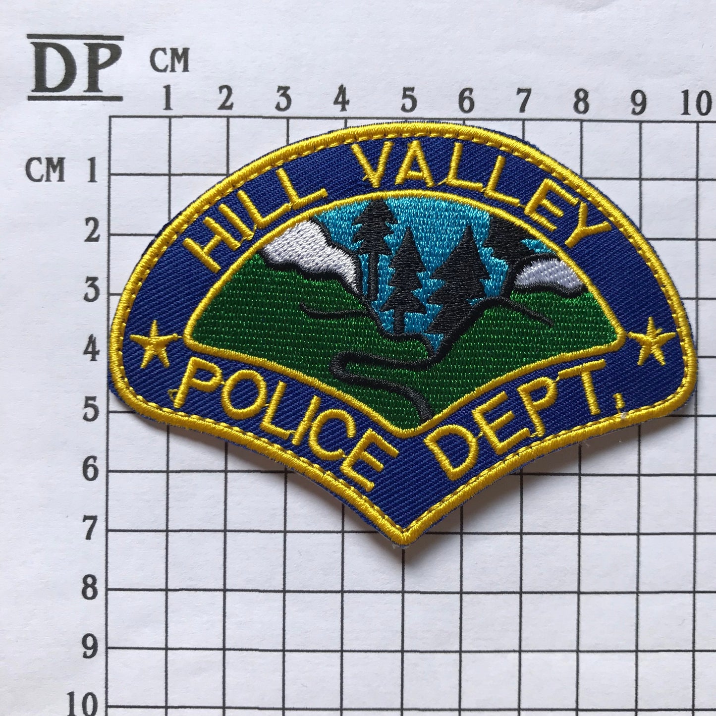 Back To The Future Hill Valley Police Embroidered Sew On Iron On Patch Badge Parche Regreso al futuro DIY Costume - Demogorgon Patches - DP