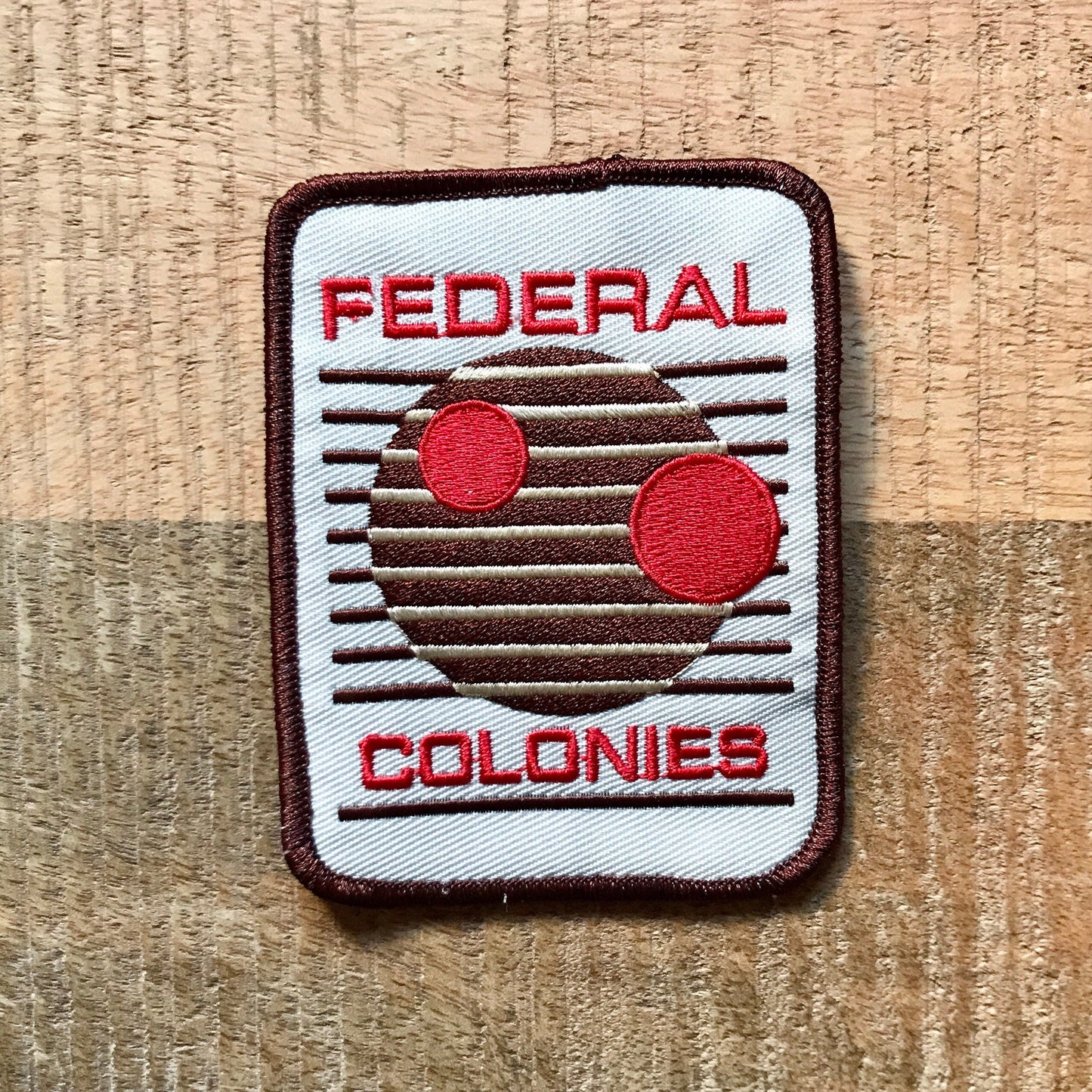 Total Recall Federal Colonies Uniform Embroidered Patch Sew On Iron On Badge Parche DIY Costume Carl Hauser Lori Quaid Demogorgon Patches DP